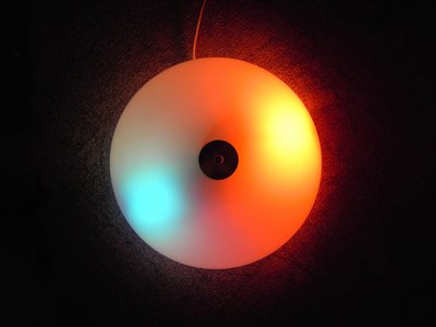 DDR Lampe - Orange/Blau